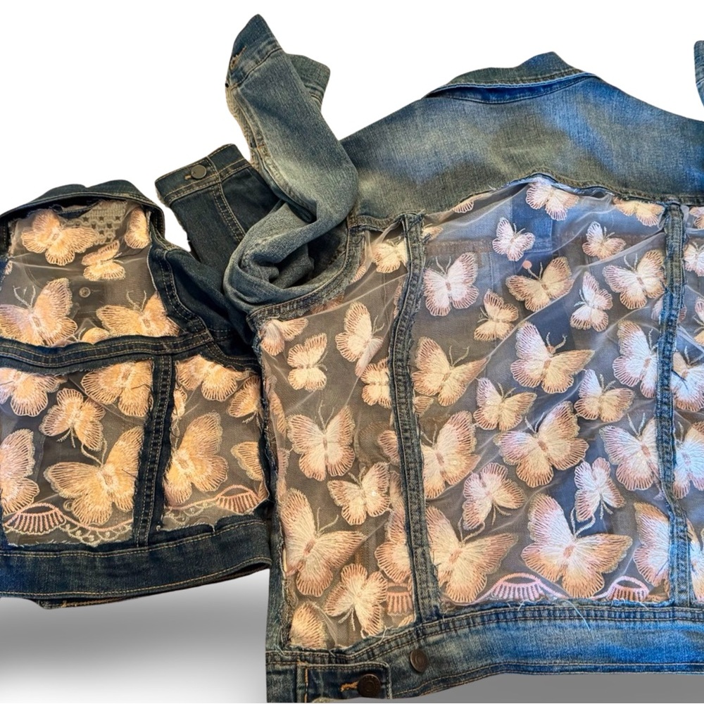Cutout Jean jacket - Picture 2 of 4